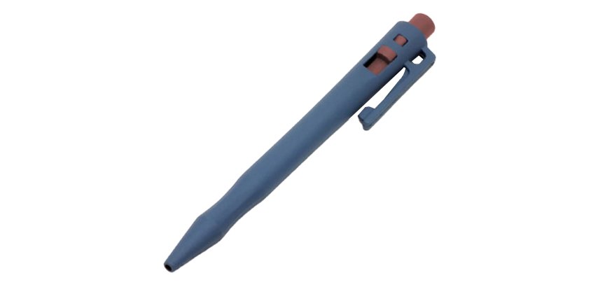 Penna detectabile retrattile - per ambienti freddi e umidi - 14 cm - PP - blu