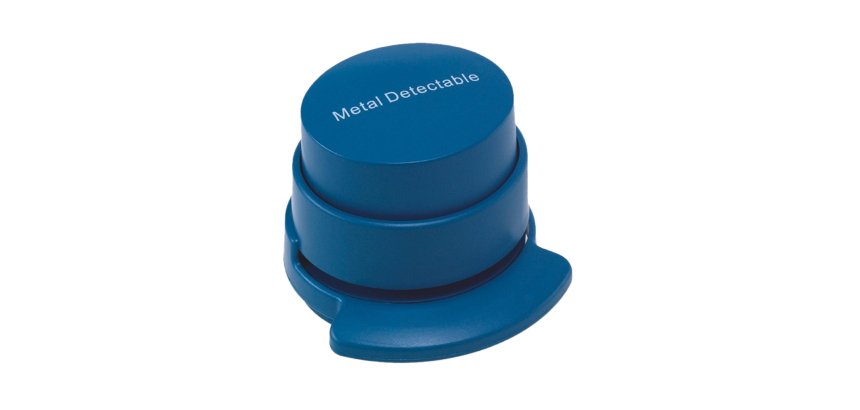Pinzatrice detectabile - senza graffette - 5 x 6 cm - PP - blu