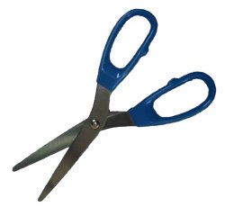 Forbice detectabile - con manici in plastica - 21 cm - blu