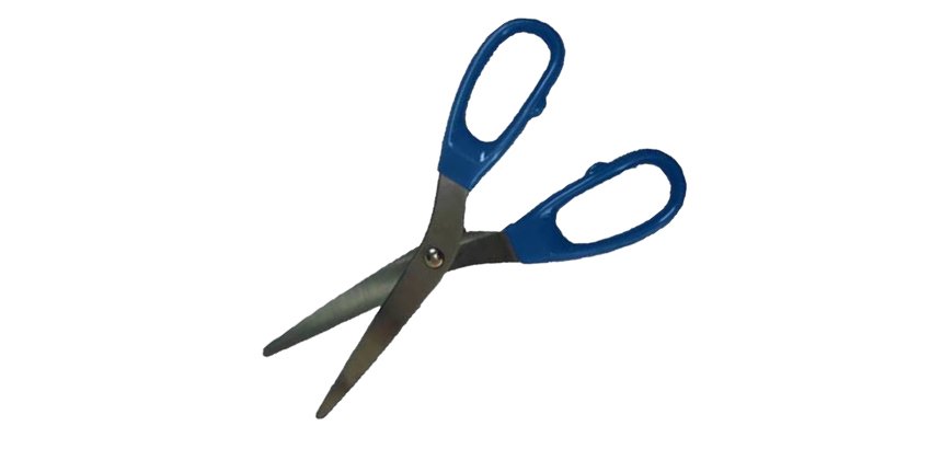 Forbice detectabile - con manici in plastica - 21 cm - blu