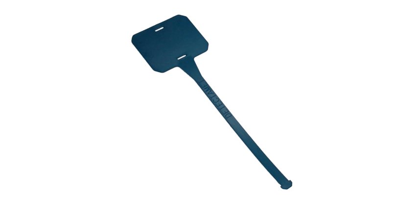 Targhetta detectabile - riutilizzabile - 21 cm - blu