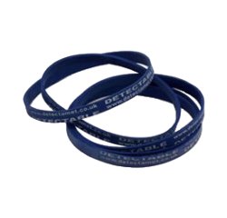 Elastici detectabili - 7 x 0,6 x 0,1 cm - blu - conf. 50 pezzi