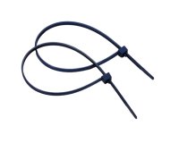 Fascette detectabili - 37 x 0,48 cm - nylon - blu - conf. 100 pezzi