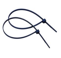 Fascette detectabili - con chiusura acciaio - 36 x 0,48 cm - nylon - blu - conf. 100 pezzi