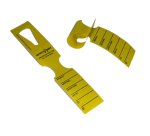 Etichette detectabili - con foro - 5 x 27,9 cm - giallo - rotolo da 500 etichette