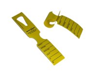 Etichette detectabili - con foro - 5 x 27,9 cm - giallo - rotolo da 500 etichette
