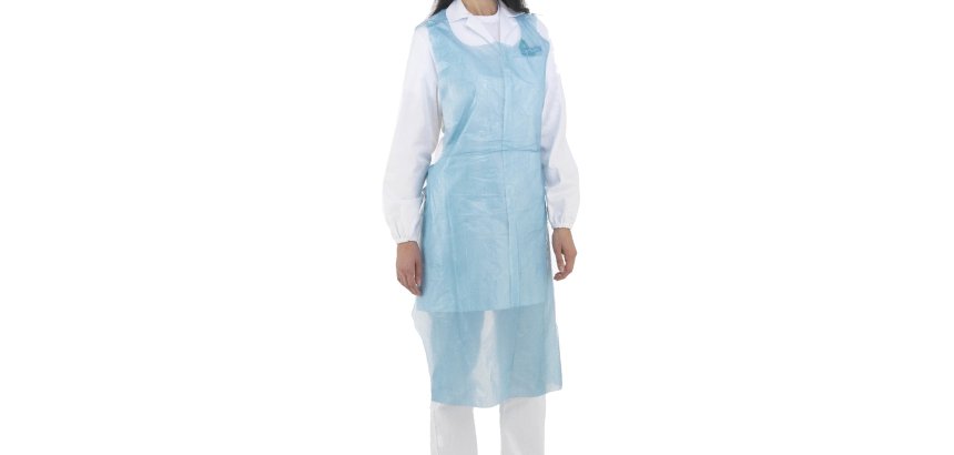 Grembiulino detectabile - in rotolo - taglia unica - PP - blu - conf. 100 pezzi