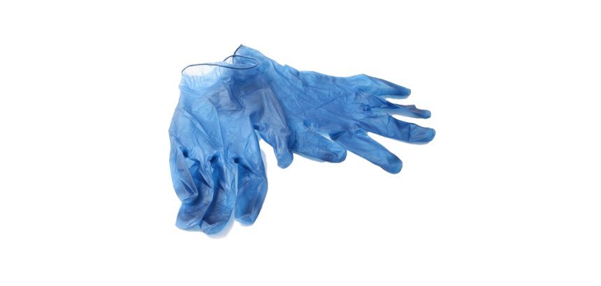 Guanti monouso detectabili in nitrile blu, 100 unità