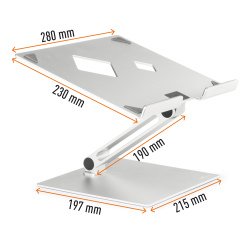 Supporto alza notebook Rise - da 10'' a 17'' - Durable