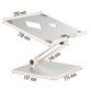 Supporto alza notebook Rise - da 10'' a 17'' - Durable