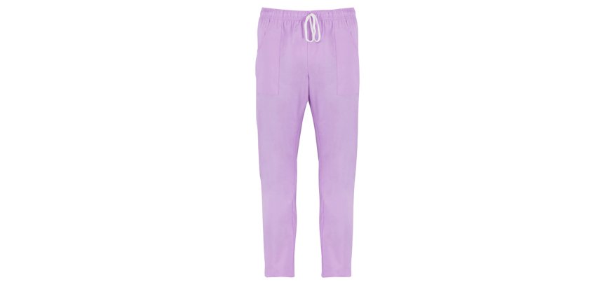 Pantalone Pitagora - unisex - taglia L - lilla chiaro - Giblor's