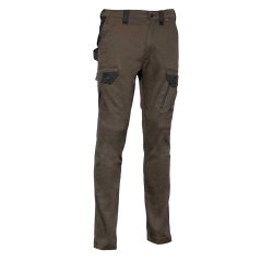 Pantalone Cofra Jember Super Strech, fango/nero