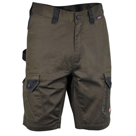 Pantaloncini Cofra Kediri Super Strech, fango/nero