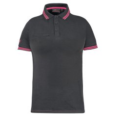 Polo donna WayLady - taglia M - grigio/fucsia - U-Power