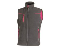 Gilet donna U-Power Universe Lady, grigio/fucsia