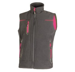 Gilet donna U-Power Universe Lady, grigio/fucsia