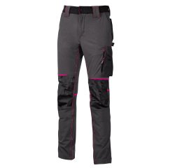 Pantaloni da donna Atom Lady - taglia M - grigio/fucsia - U-Power