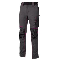 Pantaloni da donna U-Power Atom Lady, grigio/fucsia