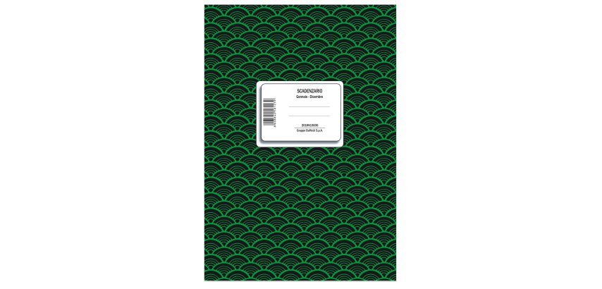 Registro scadenzario spiralato Gennaio/Dicembre - 10 pagine per mese - 24 x 17 cm - 2016N1363 - Data Ufficio
