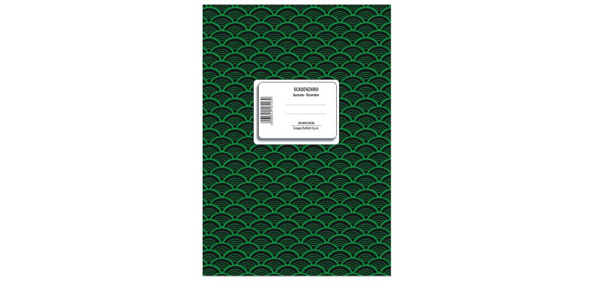 Registro scadenzario spiralato Gennaio/Dicembre - 10 pagine per mese - 24 x 17 cm - 2016N1363 - Data Ufficio