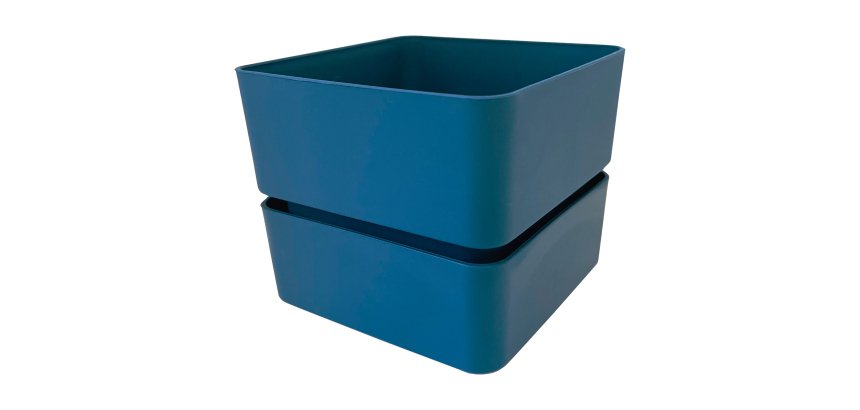 Vaso Veleta - 0,75 L - blu denim - TeraPlast