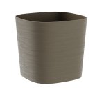 Vaso quadrato Capri - 13 L - sabbia - TeraPlast