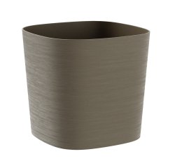Vaso quadrato Capri - 13 L - sabbia - TeraPlast
