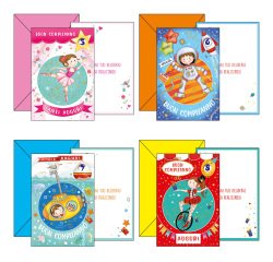 Biglietto Buon Compleanno - con ruota numerata tema bambini - 4 soggetti assortiti - Kartos