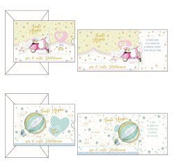 Biglietto auguri Matrimonio - 4 soggetti assortiti - Kartos