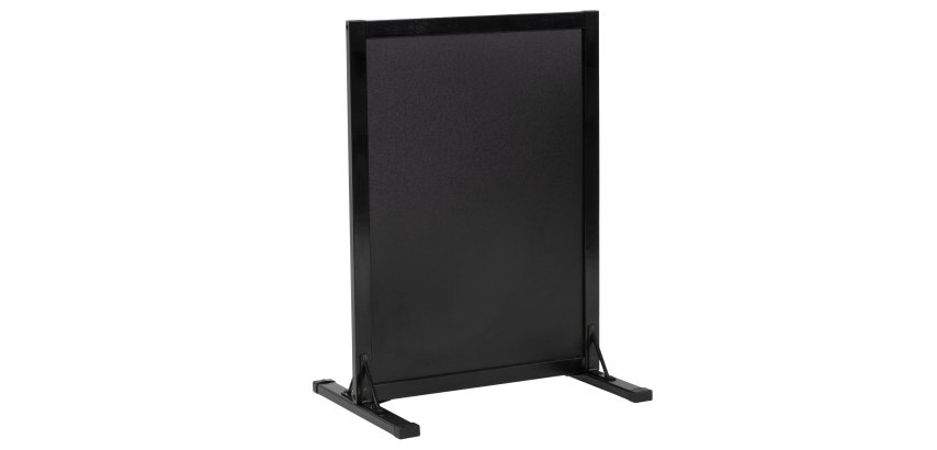 Lavagna da terra Stand Woody - 78 x 56 x 40 cm - nero - Securit