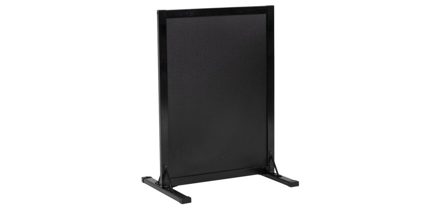 Lavagna da terra Stand Woody - 78 x 56 x 40 cm - nero - Securit