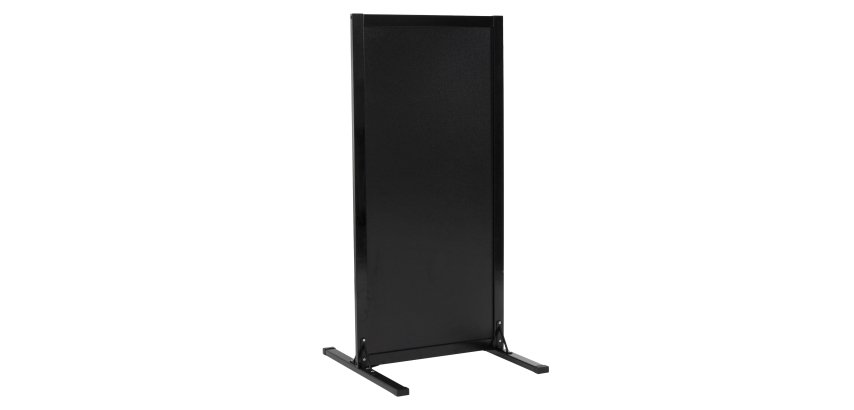Lavagna da terra Stand Woody - 117 x 56 x 60 cm - nero - Securit