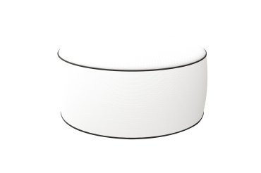 Pouf Ottoman - 23 x 53 cm - bianco - King Collection