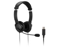 Kensington HiFi USB Headphones with Mic and Volume Control Buttons