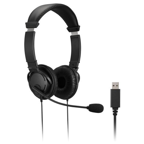 Kensington HiFi USB Headphones with Mic and Volume Control Buttons
