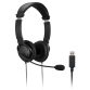 Kensington HiFi USB Headphones with Mic and Volume Control Buttons