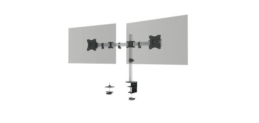 Braccio porta monitor Select 5095-23 - per 2 monitor - Durable