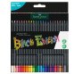 Matite colorate triangolare Black Edition - colori assortiti - Faber-Castell - conf.24 pezzi