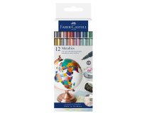 Marcatori - colori assoriti metallics - Faber-Castell - conf. 12 pezzi