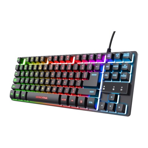 Trust GXT 833 Thado TKL keyboard Gaming USB QWERTY Italian Black
