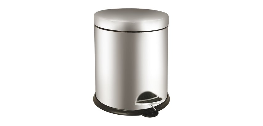 Pattumiera a pedale Bin Basic - 5 L - acciaio inox - Medial