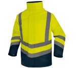 Parka alta visibilità 5 in 1 Deltaplus Optimum 3, giallo fluo