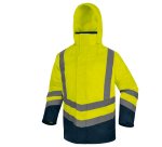 Parka alta visibilità 5 in 1 Deltaplus Optimum 3, giallo fluo