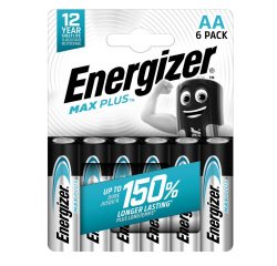 Pila stilo AA - 1,5V - Max Plus alcalina - Energizer - blister 6 pezzi