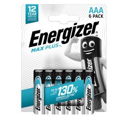 Pila ministilo AAA - 1,5V - Max Plus alcalina - Energizer - blister 6 pezzi