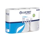 Carta igienica Strong 6 - 2 veli - 300 strappi - bianco - Lucart - pacco 6 rotoli