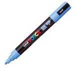 Marcatore a base d'acqua Uni Posca PC5M  - punta  tonda media da 1,8mm a 2,5mm - blu cielo - Uni Mitsubishi