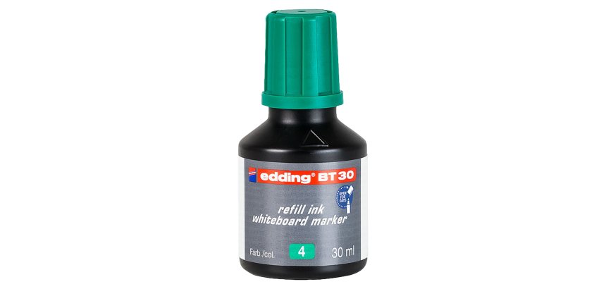 Ricarica inchiostro marcatore BT30 - 30 ml - verde - Edding