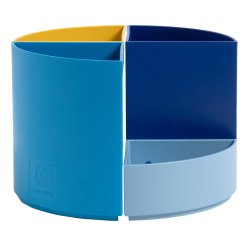 Portapenne modulare The Quarter Bee Blue - 12 x 12 x 8,3 cm - multicolore - Exacompta