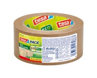 En_cinta adhesiva tesa eco papel ultrafuerte color kraft 25 mt x 50 mm para embalaje
